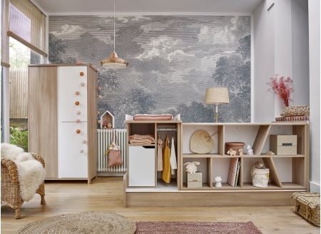 Lit bébé combiné évolutif 70x140 SALTO Chêne - 2