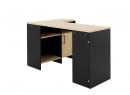 Bureau d'angle rangement LONDON Ardoise/Bois - 7
