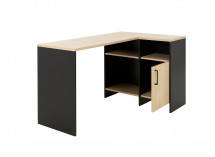 Bureau d'angle rangement LONDON Ardoise/Bois - 2