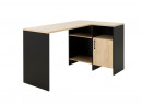 Bureau d'angle rangement LONDON Ardoise/Bois - 6