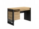 Bureau 1 porte 1 tiroir FARA Ardoise/Chêne - 5