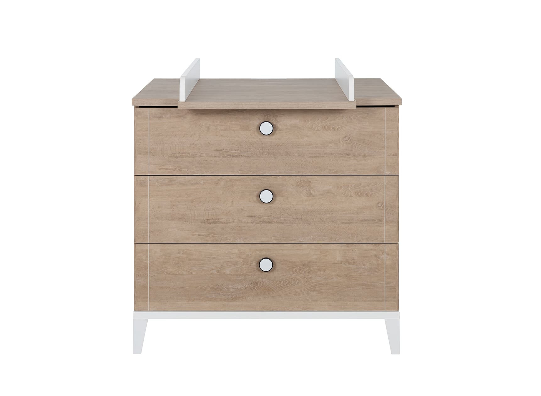 Plan à langer pour commode ELLIOT Blanc/chêne  - 1