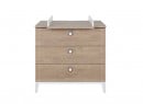 Plan à langer pour commode ELLIOT Blanc/chêne  - 1