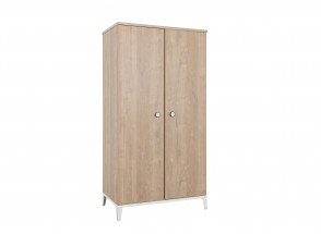 ELLIOT 2-türiger Kleiderschrank - Weiß/Eiche