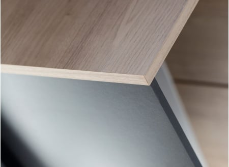 Bureau d'angle rangement LONDON Ardoise/Bois - 3