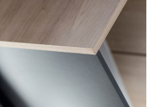 Bureau d'angle rangement LONDON Ardoise/Bois - 3