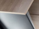 Bureau d'angle rangement LONDON Ardoise/Bois - 3