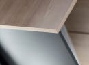 Bureau d'angle rangement LONDON Ardoise/Bois - 3