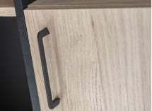 Bureau d'angle rangement LONDON Ardoise/Bois - 4