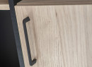Bureau d'angle rangement LONDON Ardoise/Bois - 4