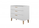 Commode 3 tiroirs DREAM  Blanc/Chêne - 3