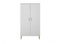 Armoire 2 portes DREAM Blanc/Chêne - 2