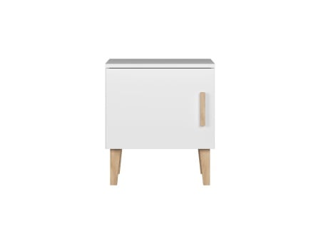 Chevet 1 porte DREAM  Blanc - 2