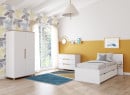 Lit enfant 90x200 ALBI Blanc/Chêne - 6