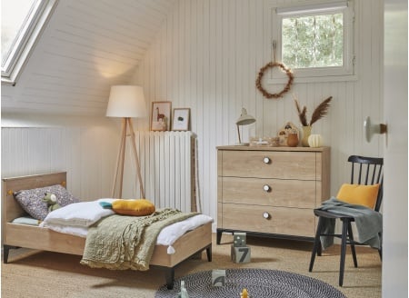 Chambre bébé Duo ELLIOT Ardoise - Evoluée