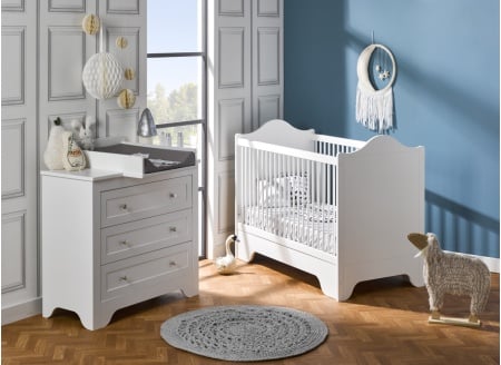 Chambre bébé Duo SPARTE – Blanc
