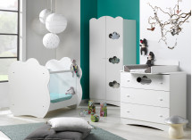 Commode 3 tiroirs CLOUD – Blanc Nateo Concept - 3
