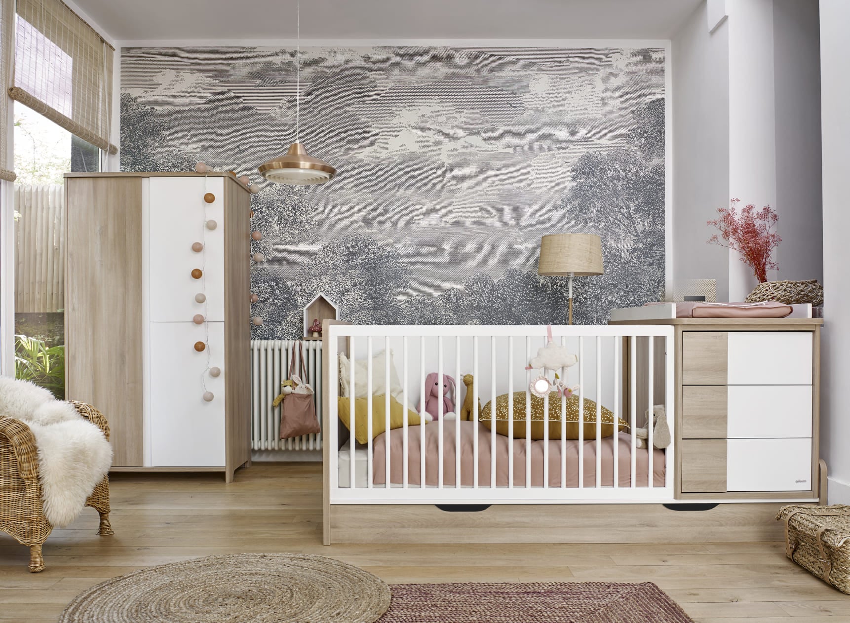 Chambre bébé duo SALTO - Chêne