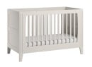 Lit bébé MILENNE Blanc sur fond blanc