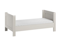 Lit évolué MILENNE Blanc sur fond blanc