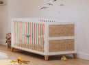 Lit bébé NAMI Blanc/Cèdre