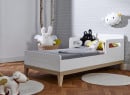Chambre bébé Duo VOLT - Blanc/Hêtre - lit évolué seul