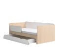 Lit enfant 90x190 SORIA Blanc/Bois - 5
