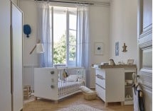 Chambre complète avec lit bébé ETHAN Blanc/Bois