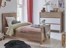 Lit évolué NINO Chêne/Blanc