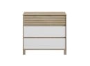 Commode 3 tiroirs NINO Chêne/Blanc - 5