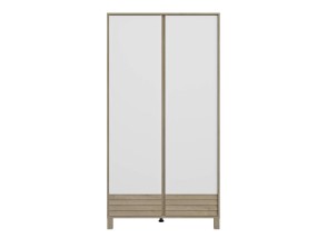 Armario 2 puertas NINO - Roble/Blanco