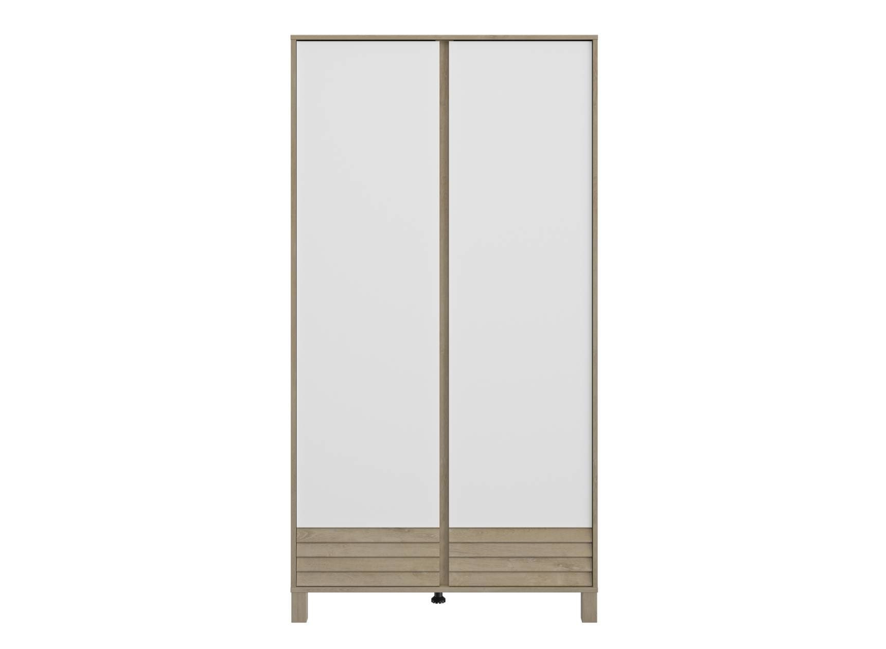 Armoire 2 portes NINO Chêne/Blanc - 1