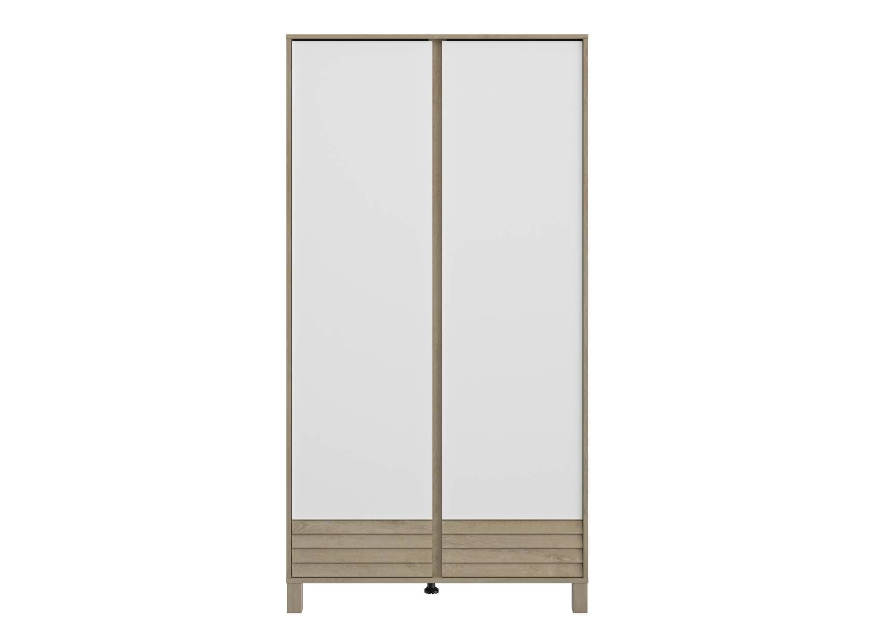 Armoire 2 portes NINO Chêne/Blanc - 1