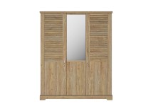 Armoire 3 portes  BALYSS Châtaignier blanchi - 3