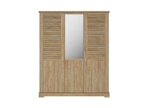 Armoire 3 portes  BALYSS Châtaignier blanchi - 3