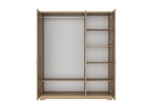 Armoire 3 portes  BALYSS Châtaignier blanchi - 4