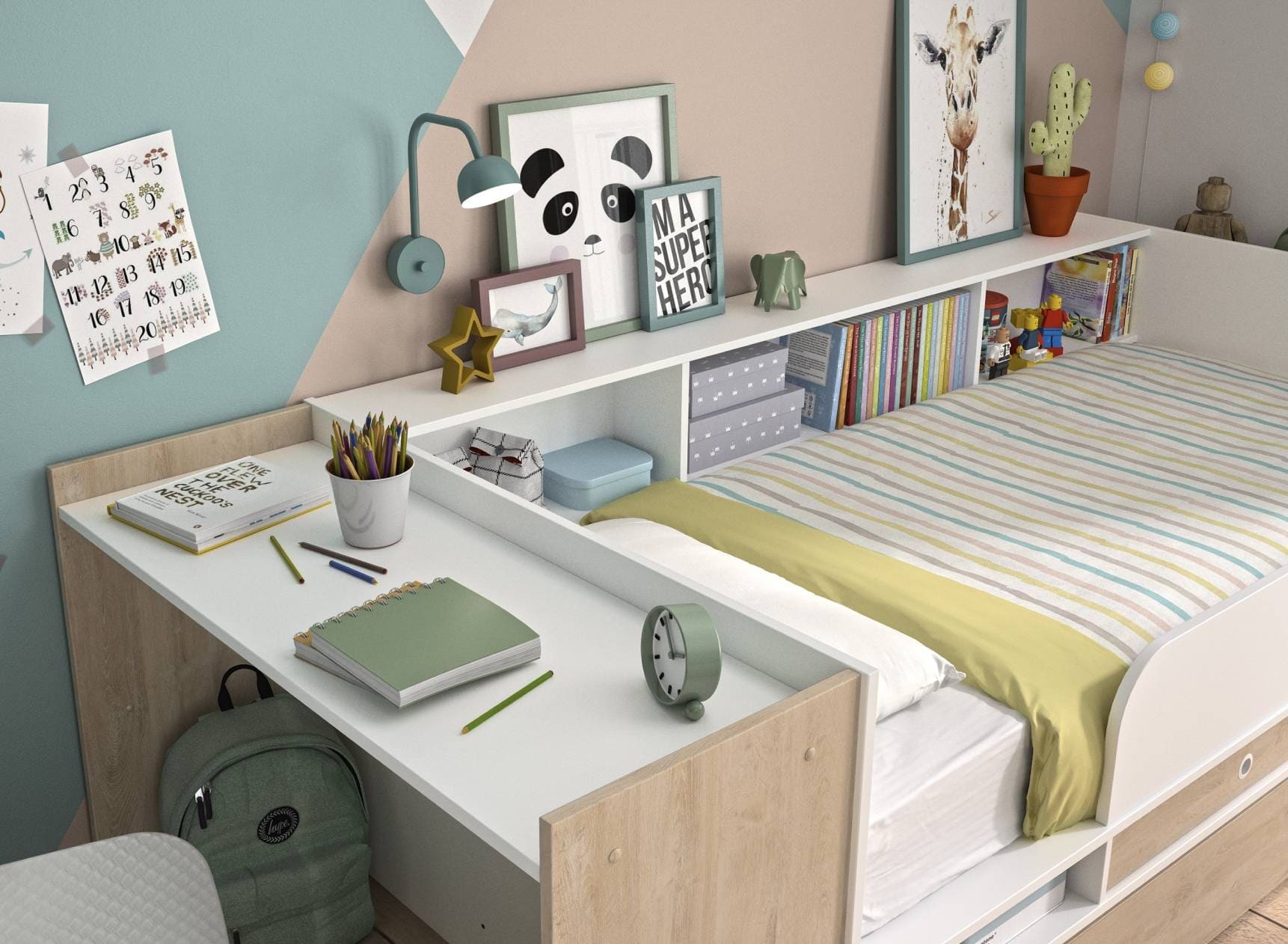 Canapé Lit Convertible 90/180x200 Cm – Avec Rangement, Multiprise, LED, Dossier Capitonné Gris