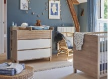 Commode 3 tiroirs NINO Chêne/Blanc - 2