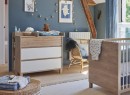 Commode 3 tiroirs NINO Chêne/Blanc - 2