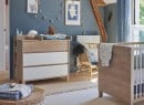 Commode 3 tiroirs NINO Chêne/Blanc - 2