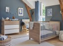 Chambre bébé duo NINO - Chêne/Blanc