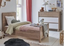 Chambre bébé duo NINO Chêne/Blanc - Evoluée