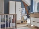 Chambre bébé complète NINO - Chêne/Blanc