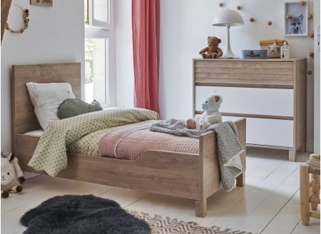 Chambre bébé complète NINO Chêne/Blanc - Evoluée