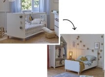 Chambre complète ETHAN - évolution du lit
