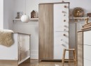 Armoire 3 portes SALTO Blanc/Chêne