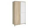 Armoire 3 portes SALTO  Blanc/Chêne
