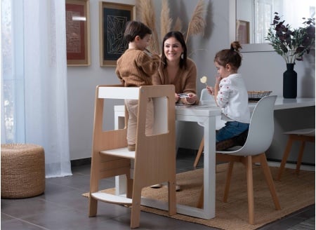 Tour d'observation Montessori NATEO Blanc/Bouleau-2