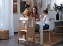 Tour d'observation Montessori NATEO Blanc/Bouleau-2