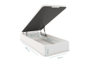 Lit coffre 90 x 200 cm BASTIA Blanc - 2